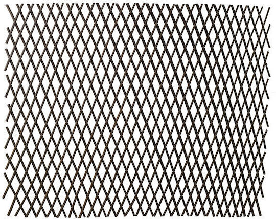 Trellis Pliabil De Grădină Din Lemn Cu Design În Grilă Rombul Maro 180x90cm
