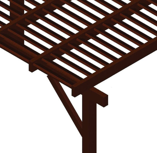 Gartenlaube aus Holz mit Decke 500x400cm