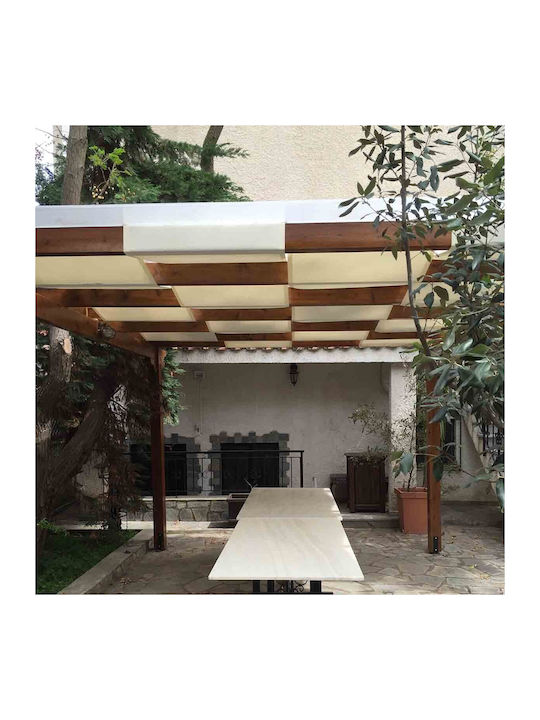 Pergolă De Grădină Din Lemn Cu Tavan 500x400cm