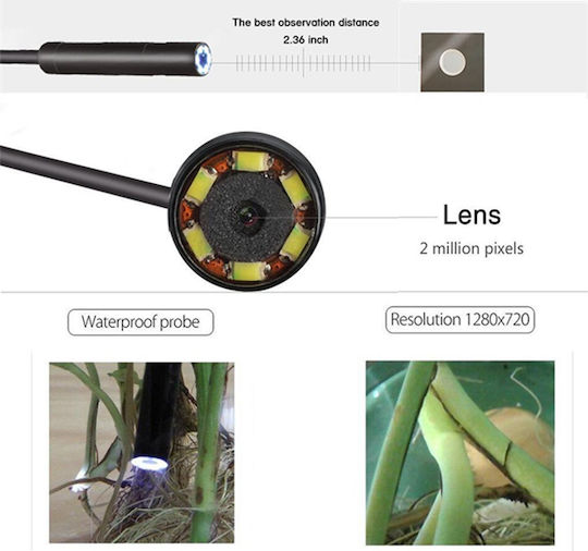 CST EHD-05 Endoscope Camera 1280x720 pixels for Mobile with 5m Cable