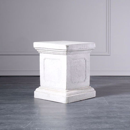 Supergreens Ανθοστήλη Τσιμεντένια Μπεζ 34x34x40εκ.