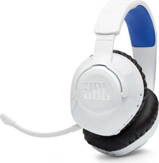 JBL Quantum 360P Drahtloses Über Ohr Gaming-Headset mit Bluetooth / USB Konnektivität Weiß für PS5