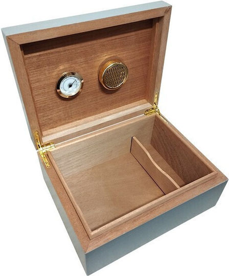 Sikarlan Holz Befeuchter für Zigarren 40 mit Hygrometer 28cmx22.2cmx11.4cmcm.