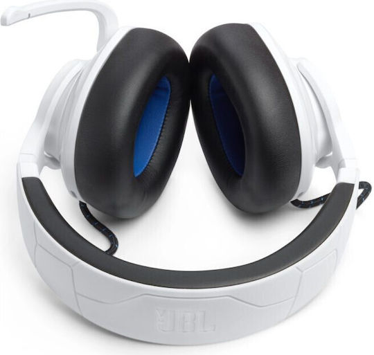 JBL Quantum 910P Drahtlos Über Ohr Gaming-Headset mit Bluetooth / USB Verbindung Weiß für PS4 / PS5