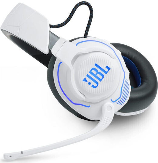 JBL Quantum 910P Drahtlos Über Ohr Gaming-Headset mit Bluetooth / USB Verbindung Weiß für PS4 / PS5