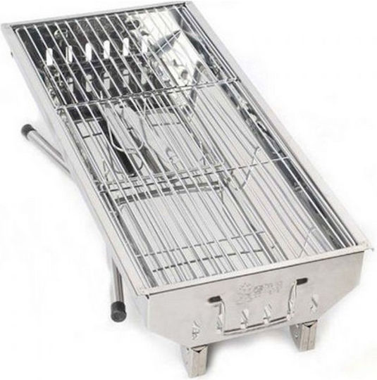 AL-Ε002 Stainless steel Charcoal Grill 48cmx30cm