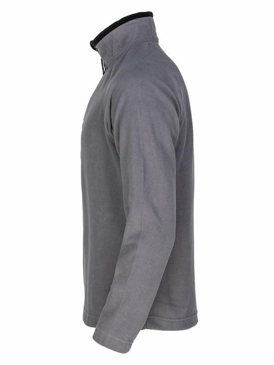 STOP Herren Langärmeliges Arbeitshemd Fleece Grau