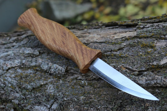 BeaverCraft C4 Messer Braun in Lederhülle
