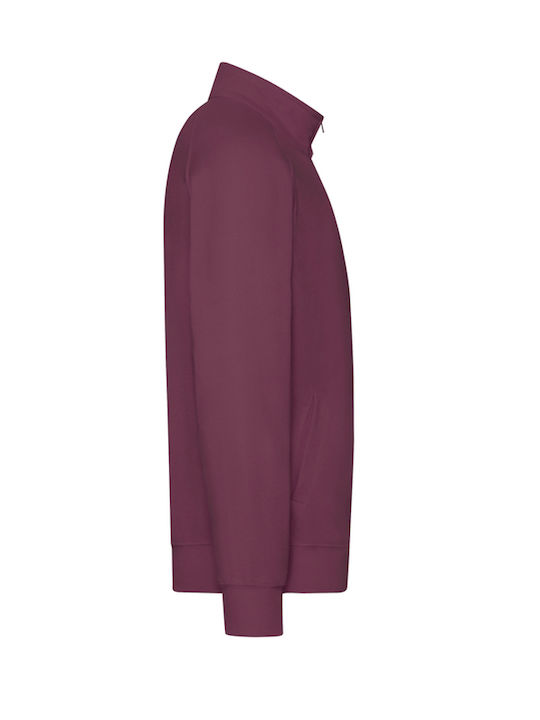 Jachetă de pulover pentru femei cu guler Bordeaux