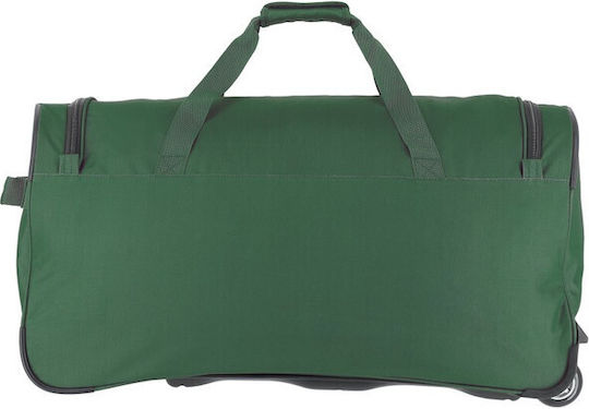 Travelite Basics Reisetasche 89Es Grün mit Rädern Stoff L71xB36xH31cm