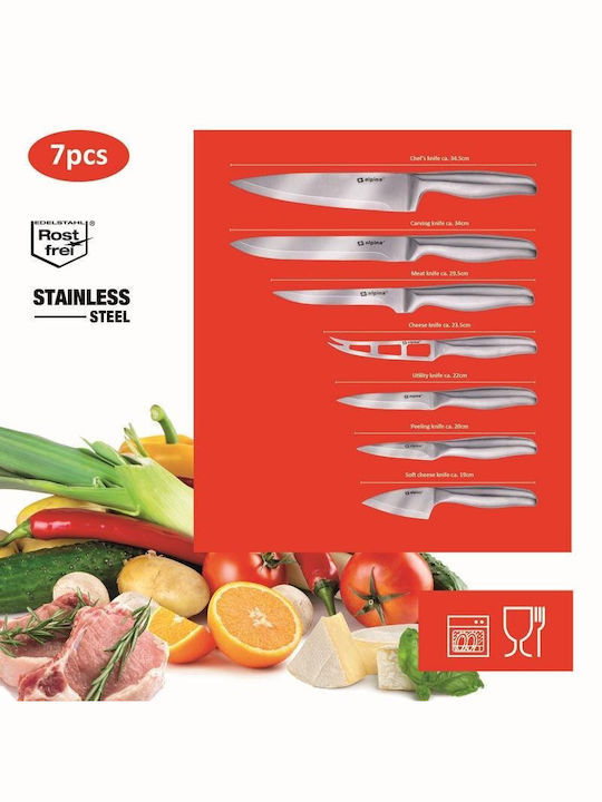Alpina Appliances Set Cuțite din Oțel Inoxidabil 7buc