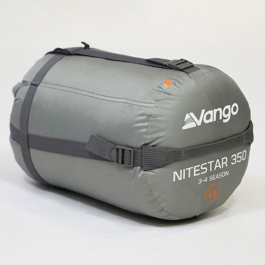 Vango Sleeping Bag Μονό 3 Εποχών Nitestar Alpha 350 Fog