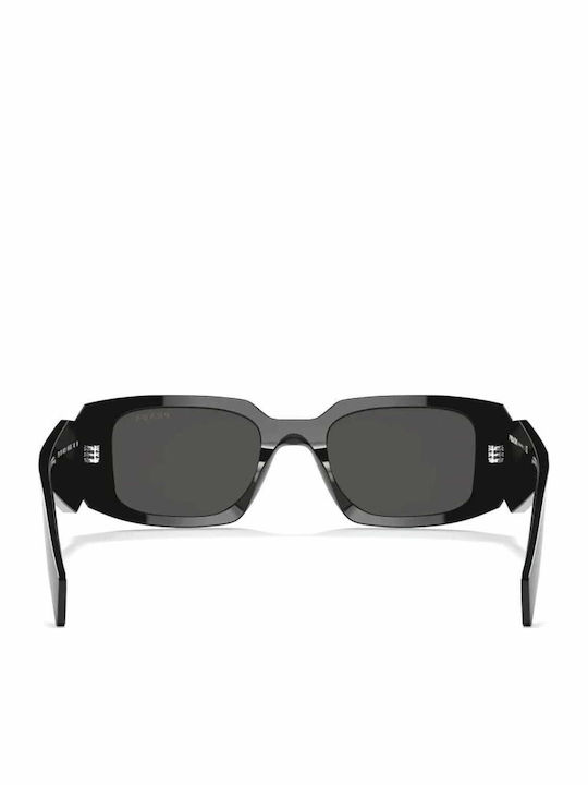 Prada Women's Sunglasses with Black Plastic Frame and Black Lens PR17WS 1AB5S0