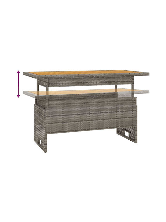 Garten- und Outdoor-Möbelsets 3 Stück Grau mit Kissen