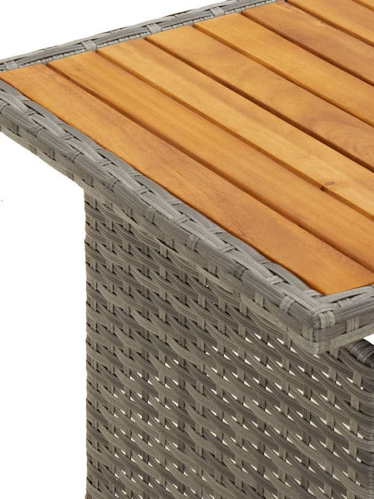 Garten- und Outdoor-Möbelsets 3 Stück Grau mit Kissen
