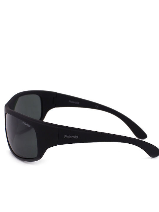 Polaroid Men's Sunglasses with Black Acetate Frame and Black Polarized Lenses P07886 9CA/RC