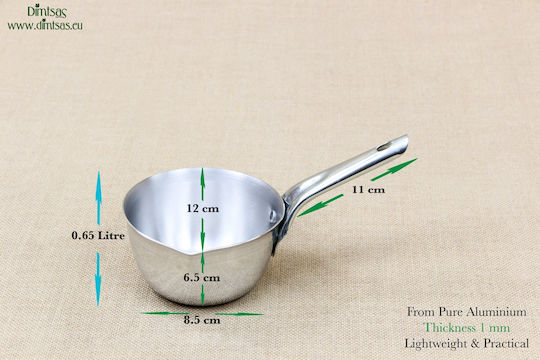 made of Aluminum 0.65lt / 12cm