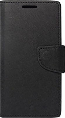 Forcell Fancy Synthetic Leather Book Black (iPhone 14 Plus)