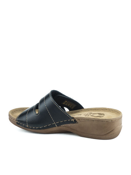 Leather slipper Fild Milena-2002 Black