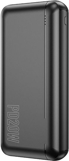 Lamtech Power Bank 20000mAh 22.5W με 2 Θύρες USB-A και 2 Θύρες USB-C Power Delivery / Quick Charge 3.0 Μαύρο