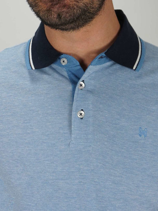 Marcus Herren Kurzarmshirt Polo Hellblau