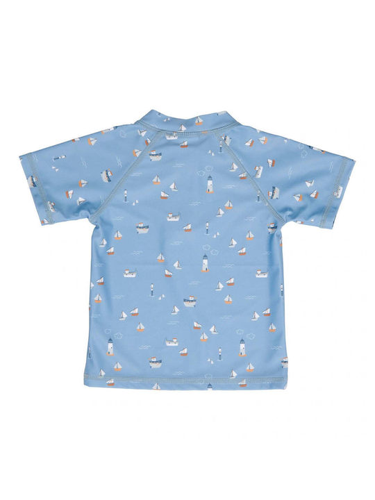 Little Dutch Kids Swimwear Sunscreen (UV) Shirt Light Blue