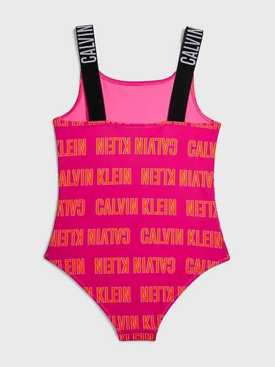 Calvin Klein Kids Swimwear One-Piece Pink