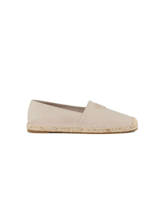 Espadrile pentru femei Emporio Armani cu logo-ul de vultur pe nisip