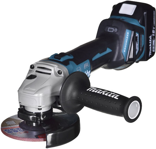 Makita DGA513RT3J Τροχός 125mm Μπαταρίας Brushless με Ρύθμιση Στροφών 3x5Ah