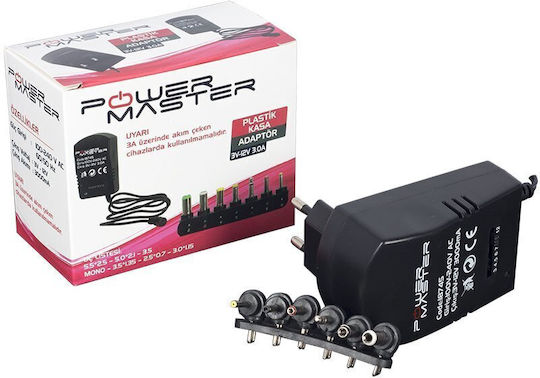 Powermaster Adjustable Universal Power Adapter 3 Until 12V 3A 36W with 6 Plug (18745)