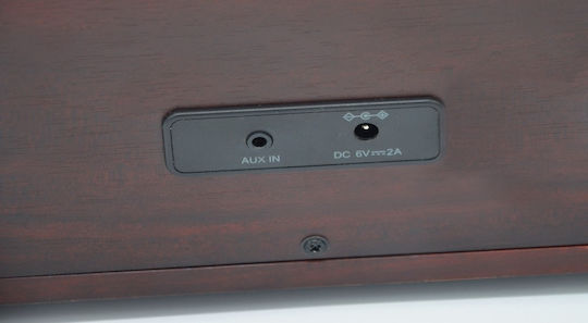 Roadstar HRA-270D+BT Retro Επιτραπέζιο Ραδιόφωνο Ρεύματος DAB+ με Bluetooth και USB Καφέ