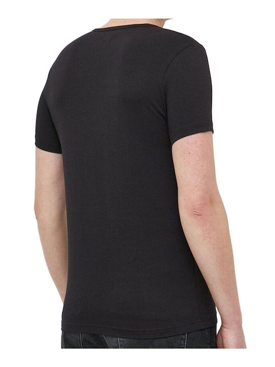 Pepe Jeans Men's Short Sleeve Undershirts Black 2Pack PMU10976-999