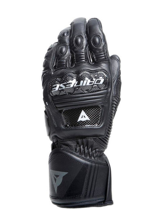 Dainese Druid 4 Leather Bărbați Mănuși Moto Piele 4 Anotimpuri Black/Black/Charcoal Gray