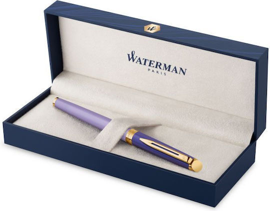 Waterman Hemisphere C.Block Писалка Medium Лилава от Месинг с Червено Мастило