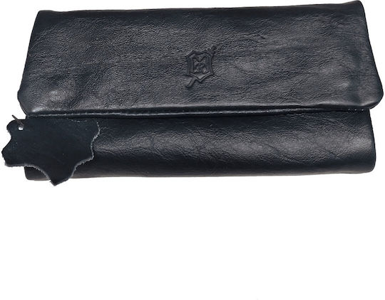 MR Leather Tobacco Pouch With Magnetic Clasp Black MRTC