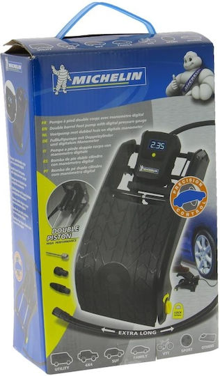 Michelin 009517 Τρόμπα Αέρος Ποδιού με Μανόμετρο