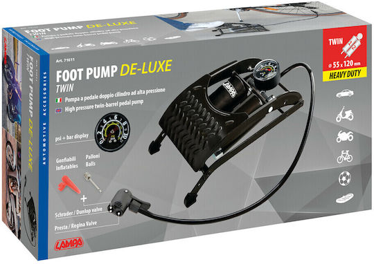 Lampa De-luxe L7161.1 Pump Air Pump Foot with Manometer