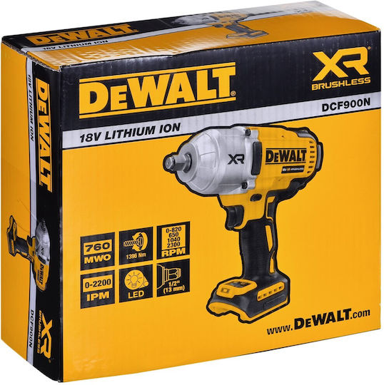 Dewalt Impact Wrench Battery 18V Solo with Socket 1/2"
