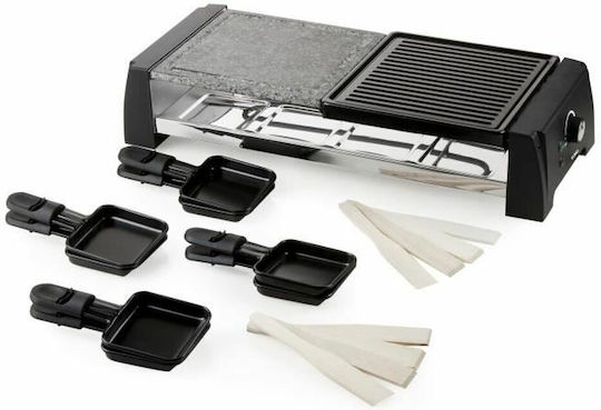 Domo Επιτραπέζια Ηλεκτρική Ψησταριά Raclette Αυλακωτής Πλάκας 1200W με Ρυθμιζόμενο Θερμοστάτη 52x20εκ.