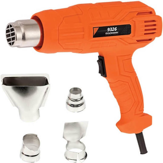 Krausmann Heat Gun Heat Gun 2000W with Maximum Temperature 600°C 9326