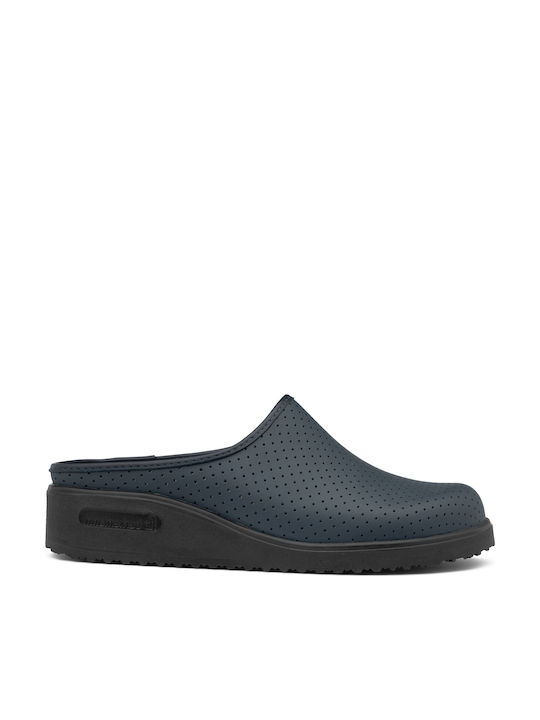 Berkemann Tec-Pro Thordu Leder Anatomisch Clogs Blau