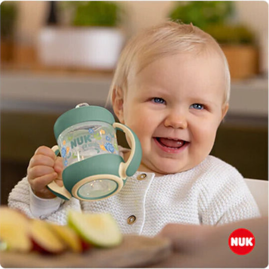 Nuk Nature Lern-Trinkflasche Kunststoff mit Griffen Beige für 6m+m+ 150ml 10.743.072