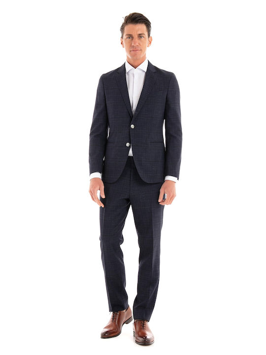 Hugo Boss Men's Suit Slim Fit Navy Blue