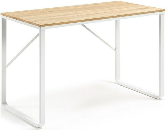 Γραφείο Constantia 120x60x75εκ. Λευκό / Δρυς