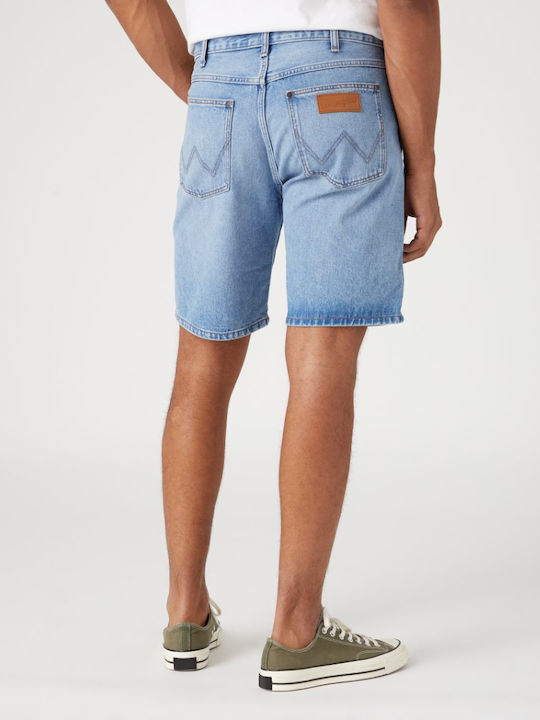 Wrangler Frontier Eightball Men's Shorts Jeans Washed Out Blue