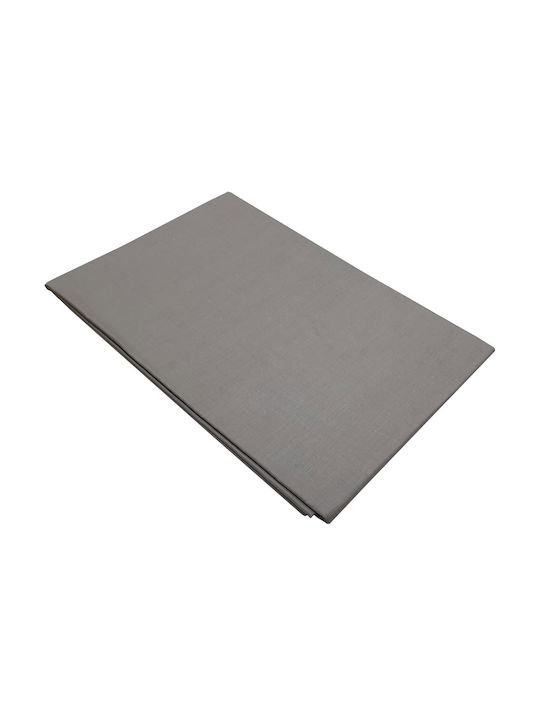 Le Blanc Cearșaf Single cu Elastic 100x200+20cm. Cotton Line Gri