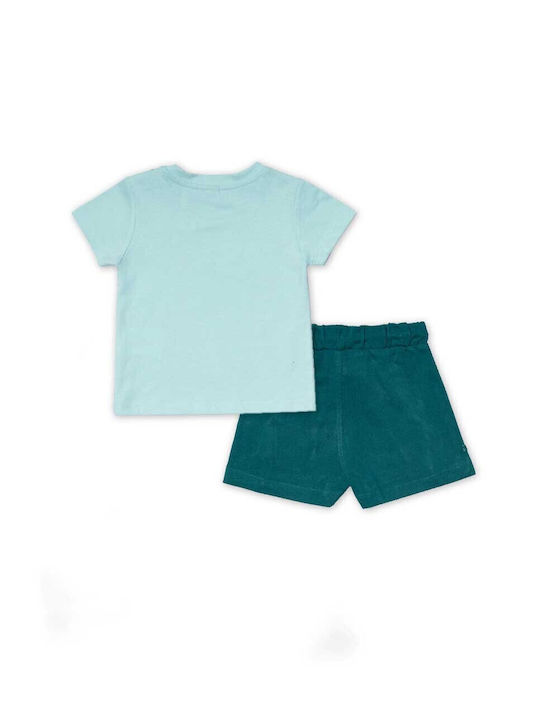 Tuc Tuc Kids Set with Shorts Summer 2pcs Green