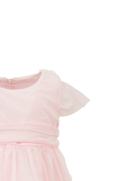 Kinderkleid Kurzärmelig Tüll Rosa