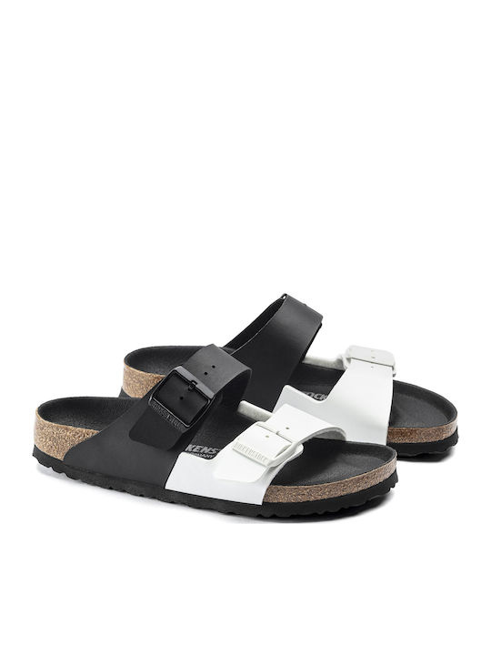 Arizona Split Мъжки сандали Black/White Тясна Пасват