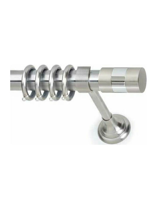 Anartisi Metallic Curtain Pole Pegasos Single Φ35mm 160cm Nikel satin